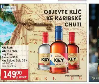 Makro Key rum white 37,5% nabídka