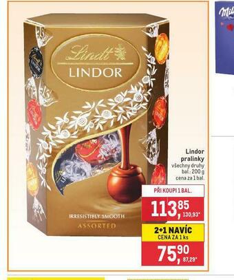 Makro Lindor pralinky nabídka