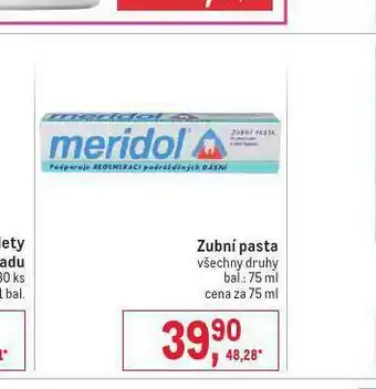 Makro Meridol zubní pasta nabídka
