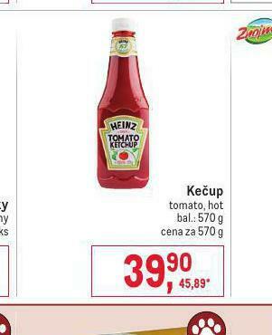 Makro Heinz kečup nabídka