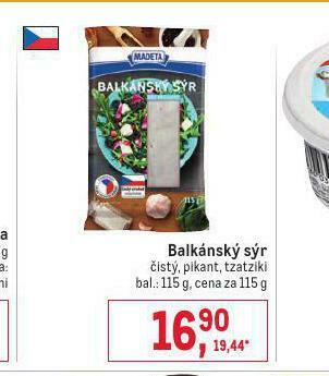 Makro Balkánský sýr nabídka