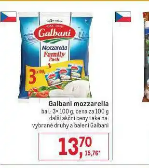 Makro Galboni mozzarella nabídka