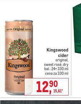Makro Kingswood cider nabídka