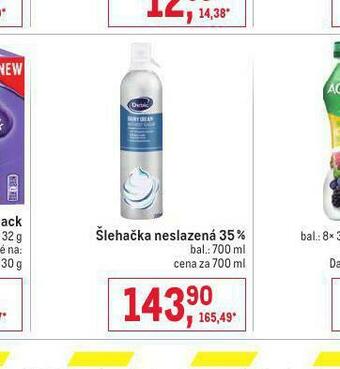 Makro Šlehačka neslazená 35% nabídka
