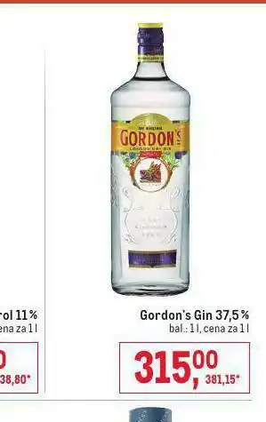 Makro Gordon´s gin 37,5% nabídka