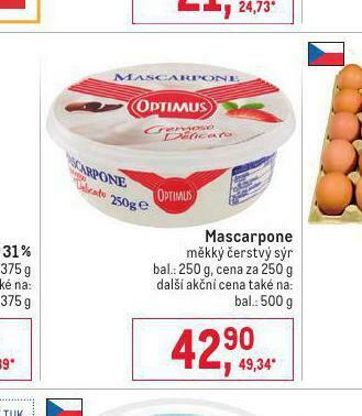 Makro Mascarpone nabídka