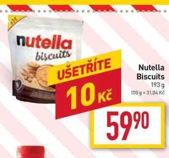 Billa Nutella biscuits 193 g nabídka
