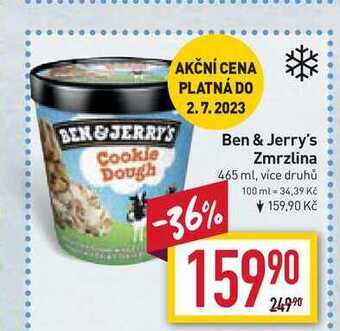 Billa Ben & jerry's zmrzlina 465 ml nabídka