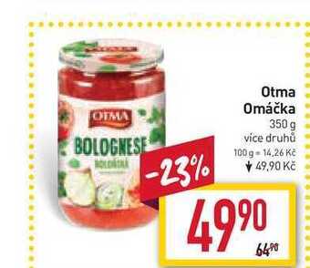Billa Otma omáčka 350 g nabídka