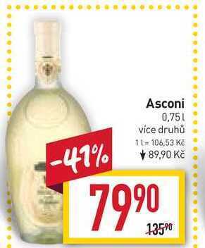 Billa Asconi 0,75l nabídka