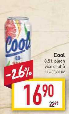 Billa Cool 0,5 l, plech nabídka