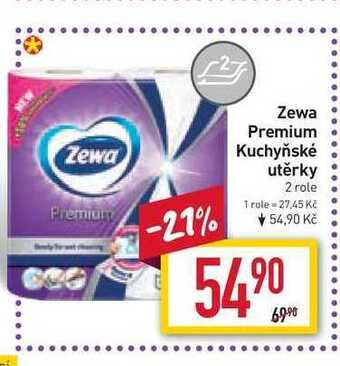 Billa Zewa premium kuchyňské utěrky 2 role nabídka