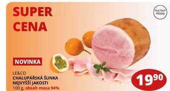 Flop Chalupářská šunka nejvyšší jakosti 100 g nabídka