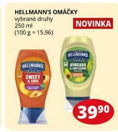 Flop Hellmann's omáčky vybrané druhy 250 ml nabídka