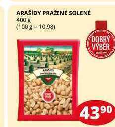 Flop Arašídy pražené solené 400 g nabídka