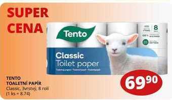 Flop Tento toaletní papír classic, 3vrstvý, 8 rolí nabídka