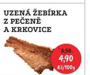 RABBIT řeznictví Uzená žebírka z pečeně a krkovice 100g nabídka