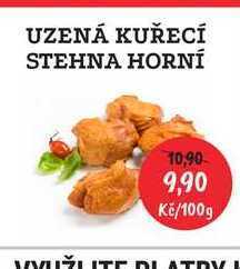 RABBIT řeznictví Uzená kuřecí stehna horní 100g nabídka