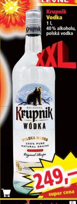 Norma Krupnik Vodka nabídka