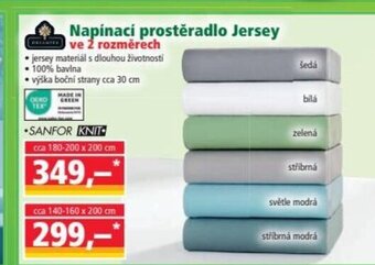 Norma Napínací prostěradlo Jersey nabídka
