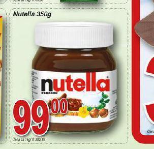 Hruška Nutella nabídka