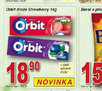 Hruška Orbit dražé nabídka
