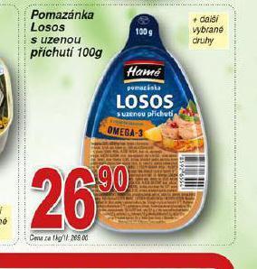 Hruška Pomazánka losos s uzenou příchutí nabídka