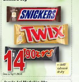 Hruška Snickers nabídka