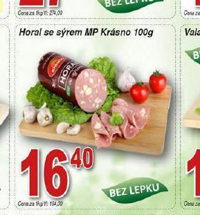 Hruška Horal se sýrem nabídka