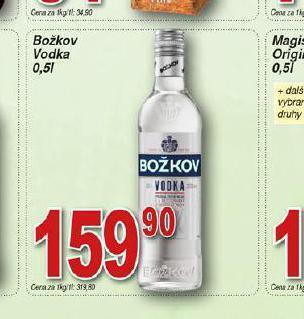 Hruška Božkov vodka nabídka