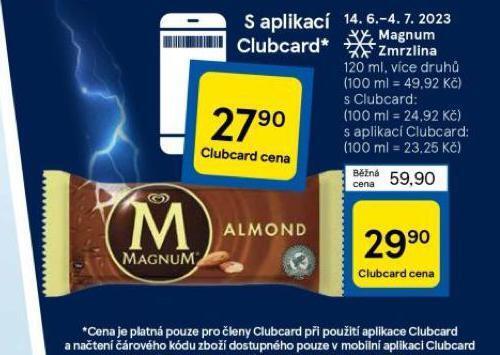 Tesco Magnum zmrzlina nabídka