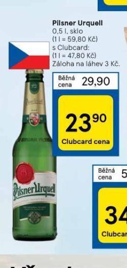 Tesco Pivo pilsner urquell nabídka