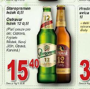 Hruška Pivo staropramen ležák nabídka