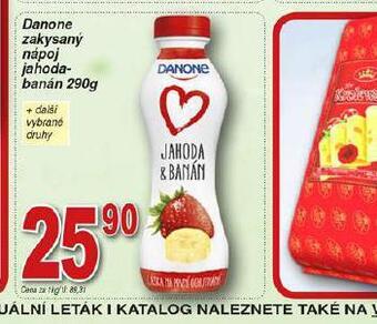 Hruška Danone zakysaný nápoj jahoda-banán nabídka