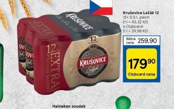 Tesco Pivo krušovice 12 královský ležák nabídka