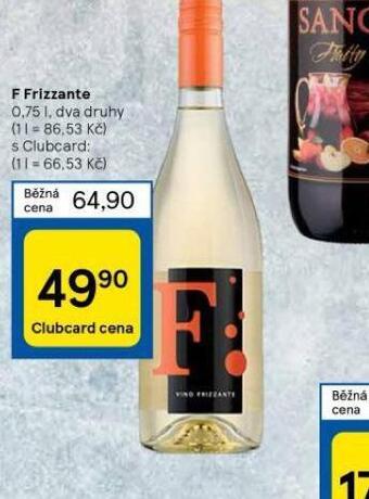 Tesco F frizzante nabídka