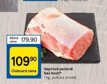 Tesco Vepřová pečeně bez kosti nabídka
