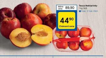 Tesco Nektarinky nabídka