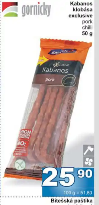 Kabanos klobása exclusive pork