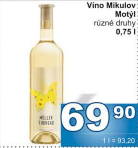 Jip Víno Mikulov: Motýl: nabídka