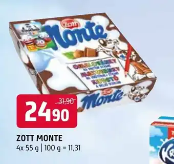 Terno ZOTT MONTE 4x 55 g | 100 g = 11,31 nabídka