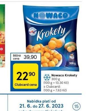 Tesco Nowaco krokety nabídka