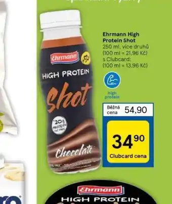 Tesco Ehrmann high protein shot nabídka