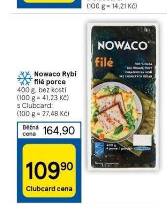 Tesco Nowaco rybí filé porce nabídka