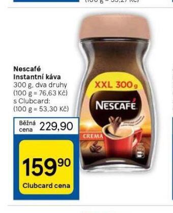 Tesco Nescafé instantní káva nabídka