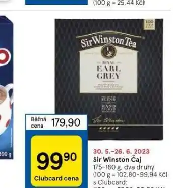 Tesco Sir winston čaj nabídka