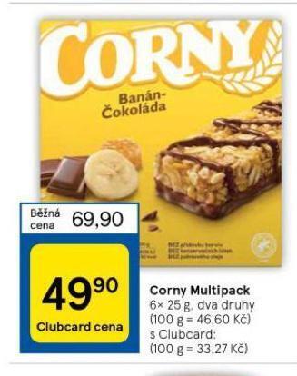 Tesco Corny multipack nabídka