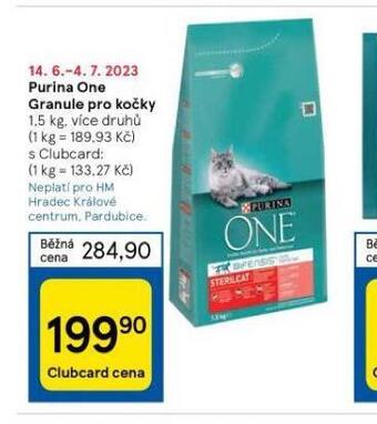 Tesco Purina one granule pro kočky nabídka