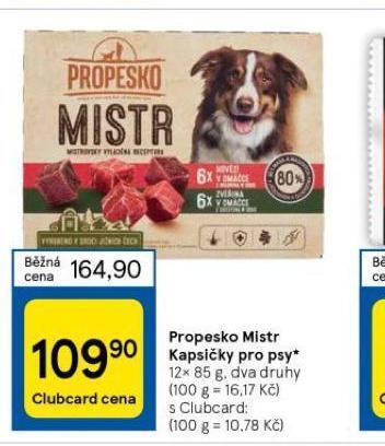 Tesco Propesko mistr kapsičky pro psy nabídka