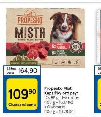 Propesko mistr kapsičky pro psy